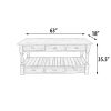 Farmhouse 6 drawer Console Table