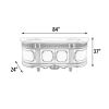 Essex Platine 84 Inch Double Vanity