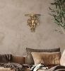 Gold Cherub Statue Wall Relief