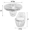 Barrel Table and Chair Set of 3