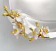 Orchid Bloom Polished Decorative Bowl