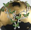 Golden Ivy Orb Vase