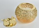Golden Ginkgo Lidded Jar