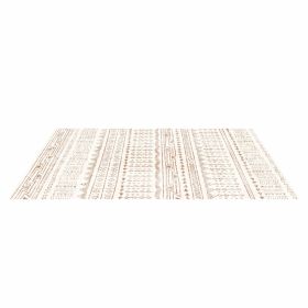 Area Rug, 5 x 8 ft Large Washable Rug, Non-Slip and Tear-Resistant Soft Carpet, Pet & Child Friendly Modern Area Rugs, Indoor Mat for Bedroom, Office