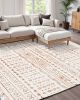 Area Rug, 5 x 8 ft Large Washable Rug, Non-Slip and Tear-Resistant Soft Carpet, Pet & Child Friendly Modern Area Rugs, Indoor Mat for Bedroom, Office