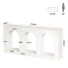 Arched Entryway Table, Wood Console Table with 3 Arched Shelves