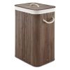 Bamboo Laundry Hamper with Rope