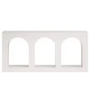 Arched Entryway Table, Wood Console Table with 3 Arched Shelves