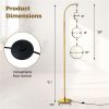 3-Circle LED Floor Lamp, Gold Standing Lamp with Adjustable Brightness & 3 Color Temperatures
