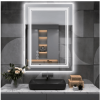Triple Color Temperature/LED/RGB Smart Touch Control Bathroom Mirror with Tempered Glass, Adjustable Light, Fog & Shatterproof, Memory Function