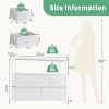 Dresser for Bedroom, Chest of Drawers, 5 Drawer Dresser, Closet Fabric Dresser with Metal Frame tv stand