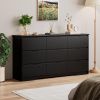 9 Drawer Dresser for Bedroom, Storage Cabinet With Hidden Handles, Modern Closet Of Drawers for Living Room