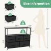 Dresser for Bedroom, Chest of Drawers, 5 Drawer Dresser, Closet Fabric Dresser with Metal Frame tv stand