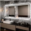 Triple Color Temperature/LED/RGB Smart Touch Control Bathroom Mirror with Tempered Glass, Adjustable Light, Fog & Shatterproof, Memory Function
