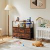 Dresser for Bedroom, Chest of Drawers, 5 Drawer Dresser, Closet Fabric Dresser with Metal Frame tv stand