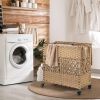 110L 2-Section Laundry Hamper with 2 Removable and Washable Liner Bags